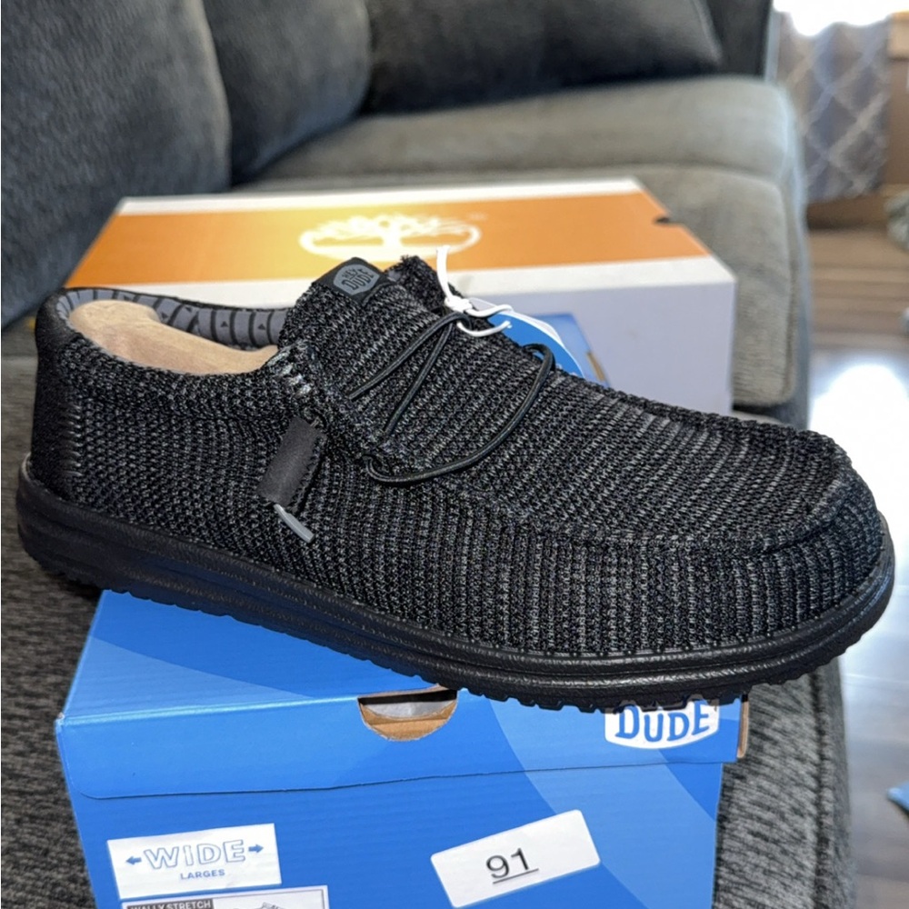 Hey Dude Men's Black Casual Shoes